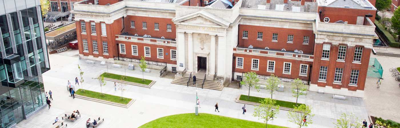 Aerial photo of Samuel Alexander building